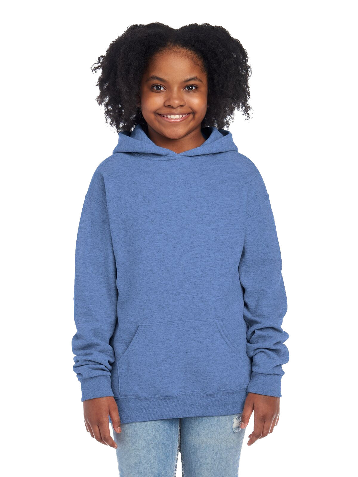 Youth NuBlend�� Fleece Pullover Hoodie - Vintage Heather Blue