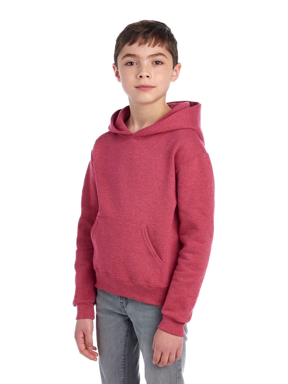 Youth NuBlend�� Fleece Pullover Hoodie - Vintage Heather Red