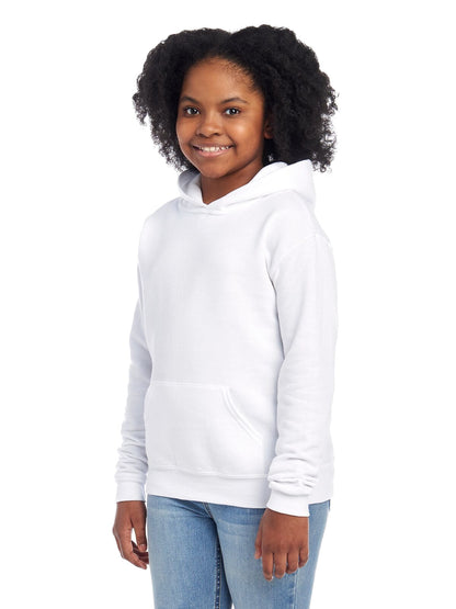 Youth NuBlend�� Fleece Pullover Hoodie - White