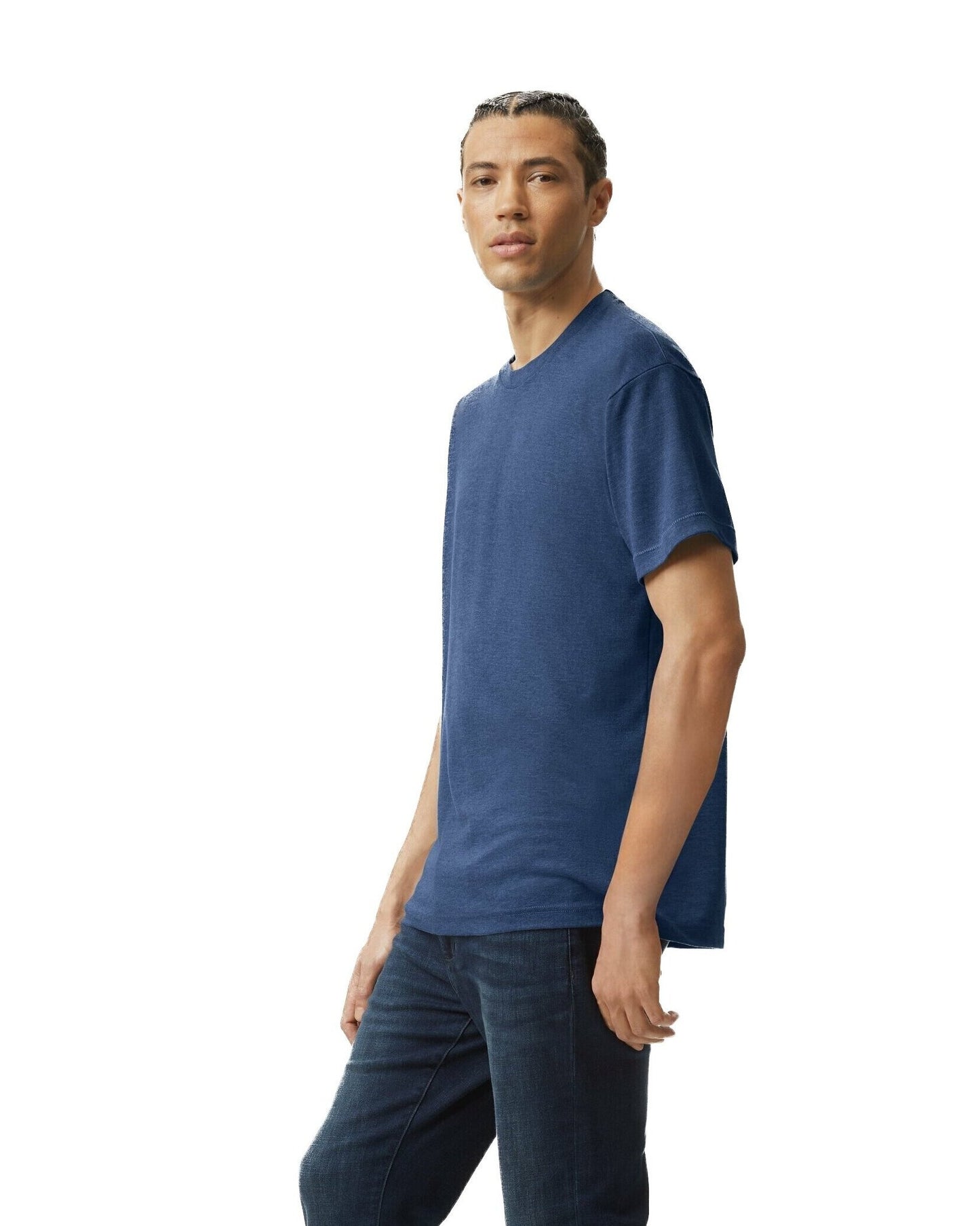 Unisex Triblend Short-Sleeve Track T-Shirt - Tri Indigo