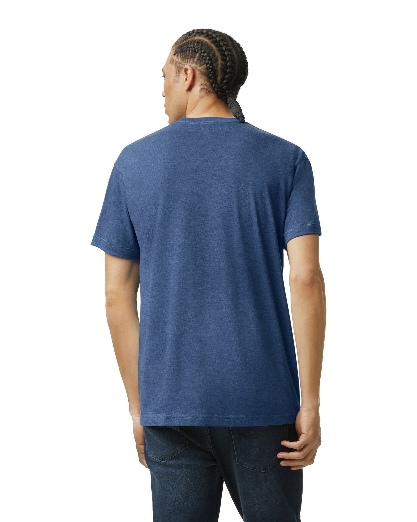Unisex Triblend Short-Sleeve Track T-Shirt - Tri Indigo