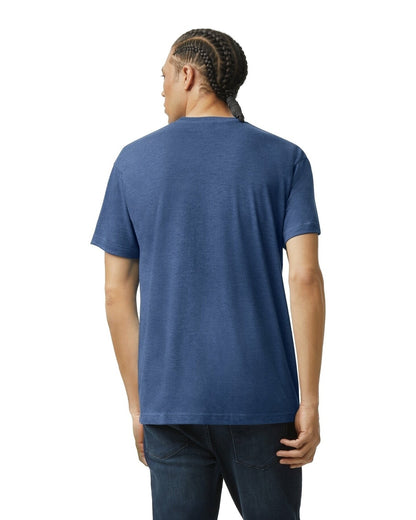 Unisex Triblend Short-Sleeve Track T-Shirt - Tri Indigo