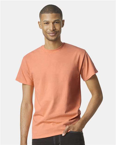 Gildan 5000 Tangerine — on model front