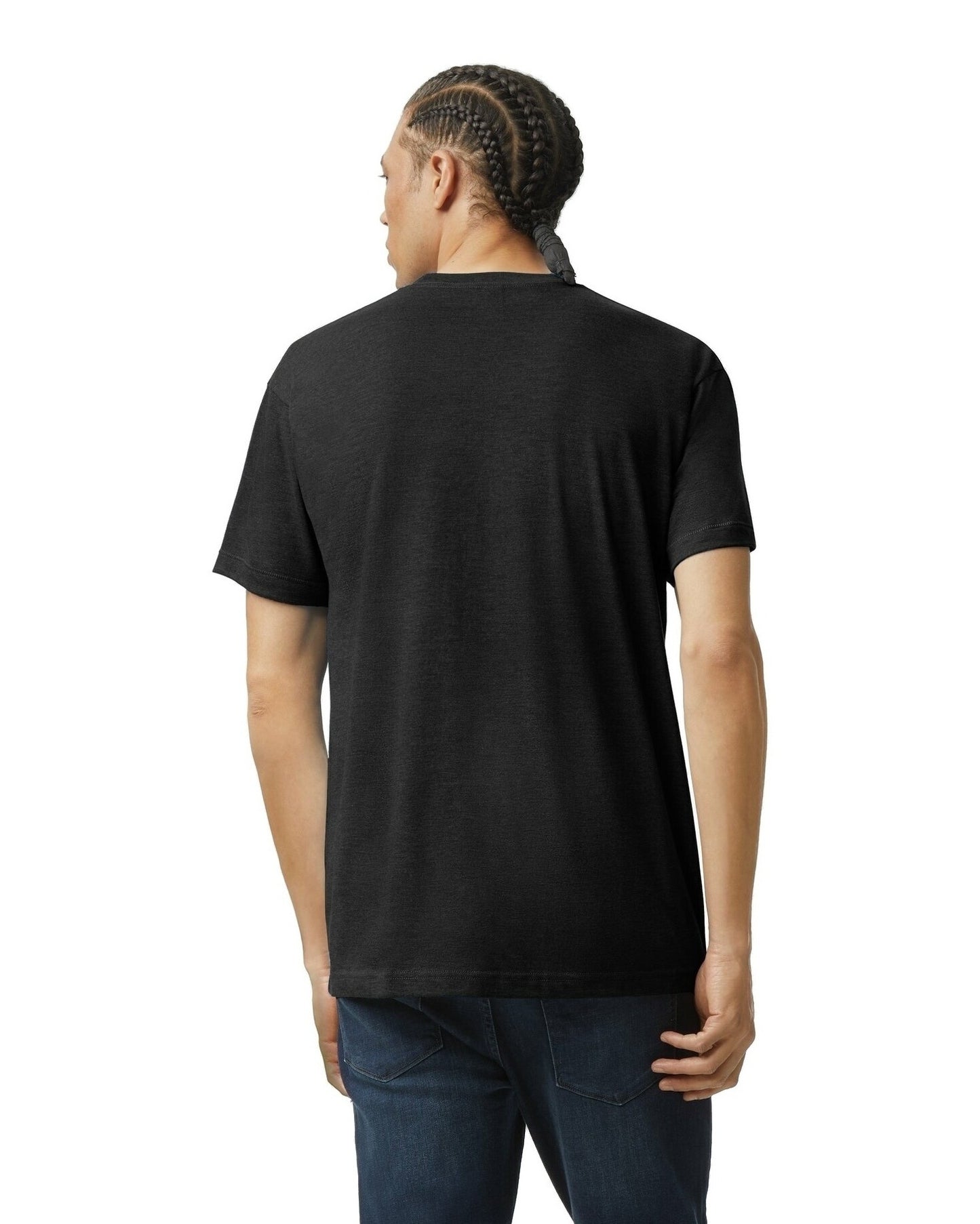 Unisex Triblend Short-Sleeve Track T-Shirt - Tri Black