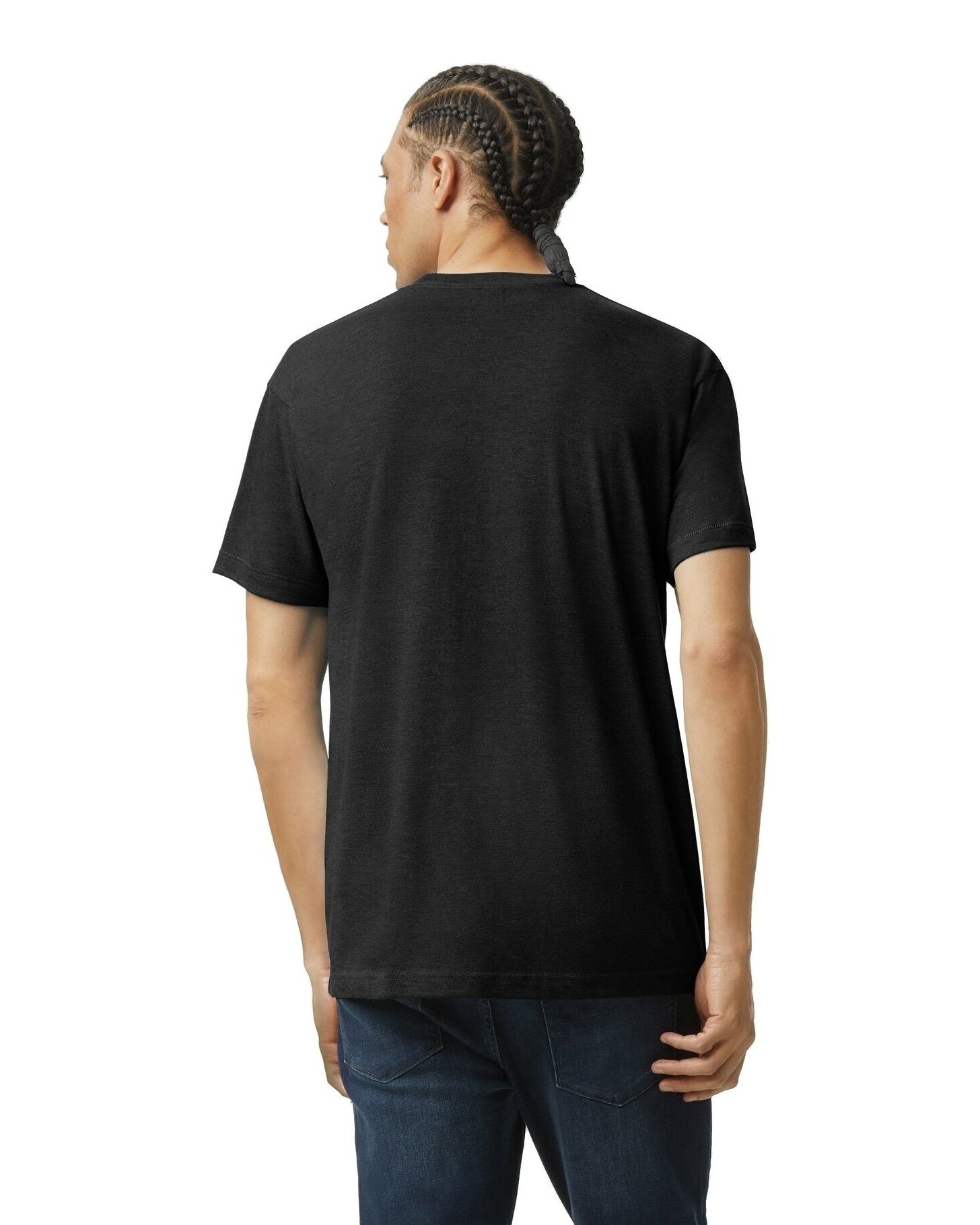 Unisex Triblend Short-Sleeve Track T-Shirt - Tri Black