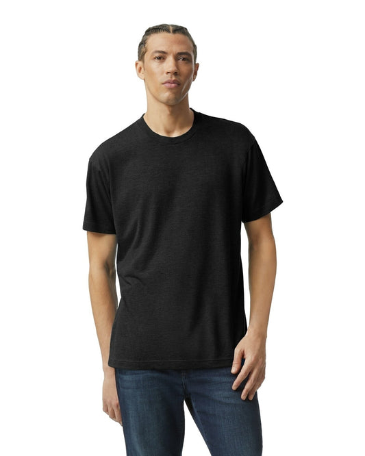 Unisex Triblend Short-Sleeve Track T-Shirt - Tri Black