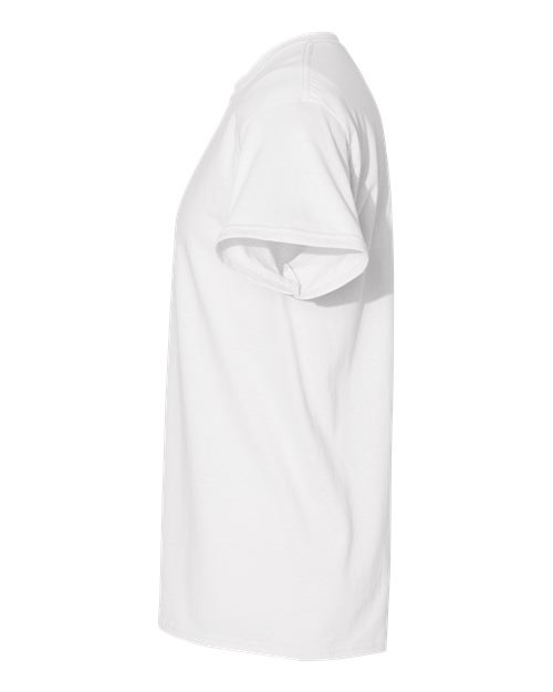 Gildan 5000 White — direct side
