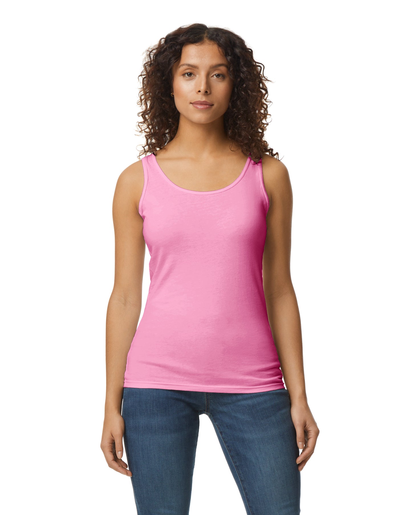 Women's Softstyle® Fitted Tank - Azalea
