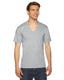 American Apparel 2456W - Unisex Fine Jersey Short-Sleeve V-Neck T-Shirt - Heather Gray