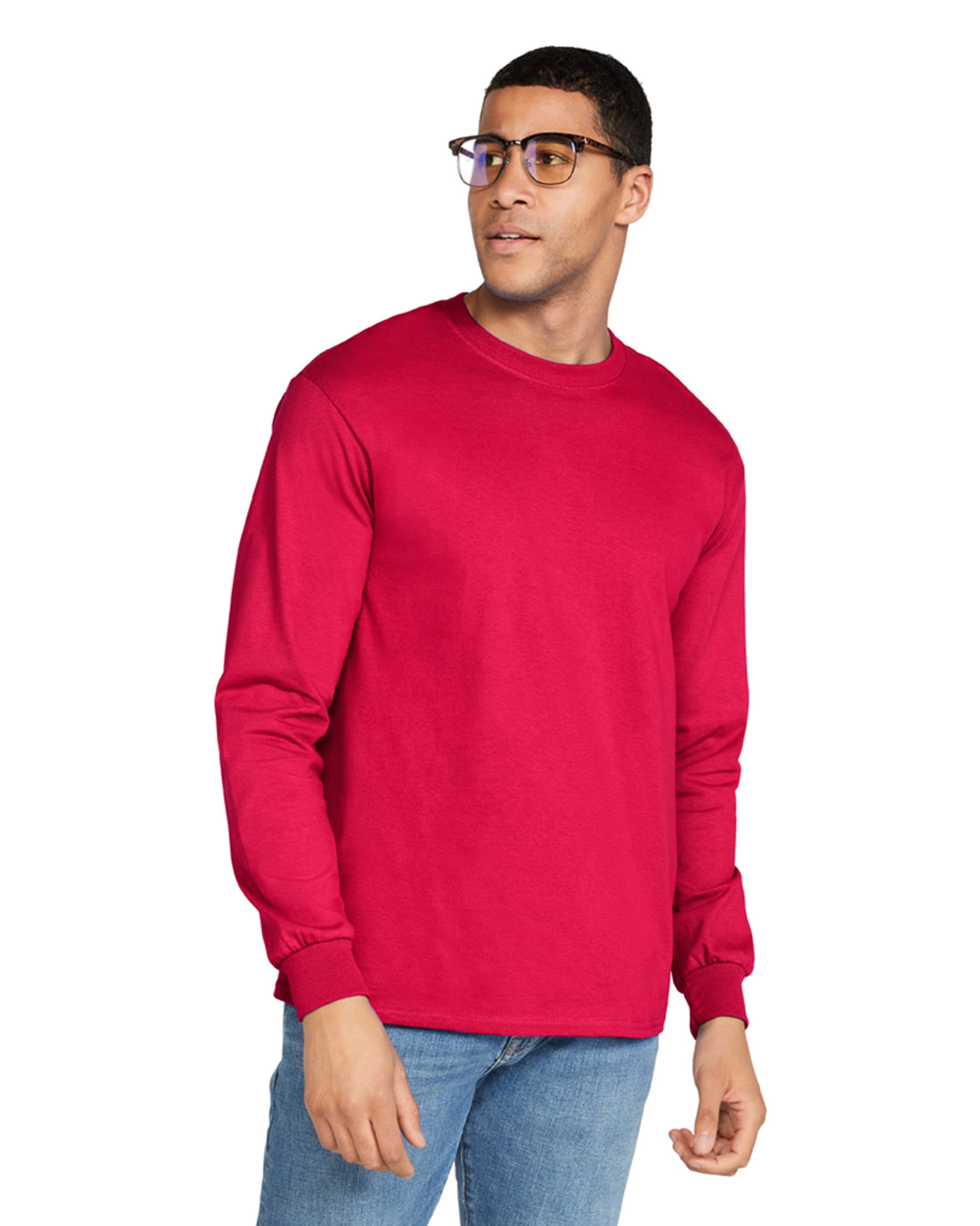 Unisex Ultra Cotton® Long-Sleeve T-Shirt - Red