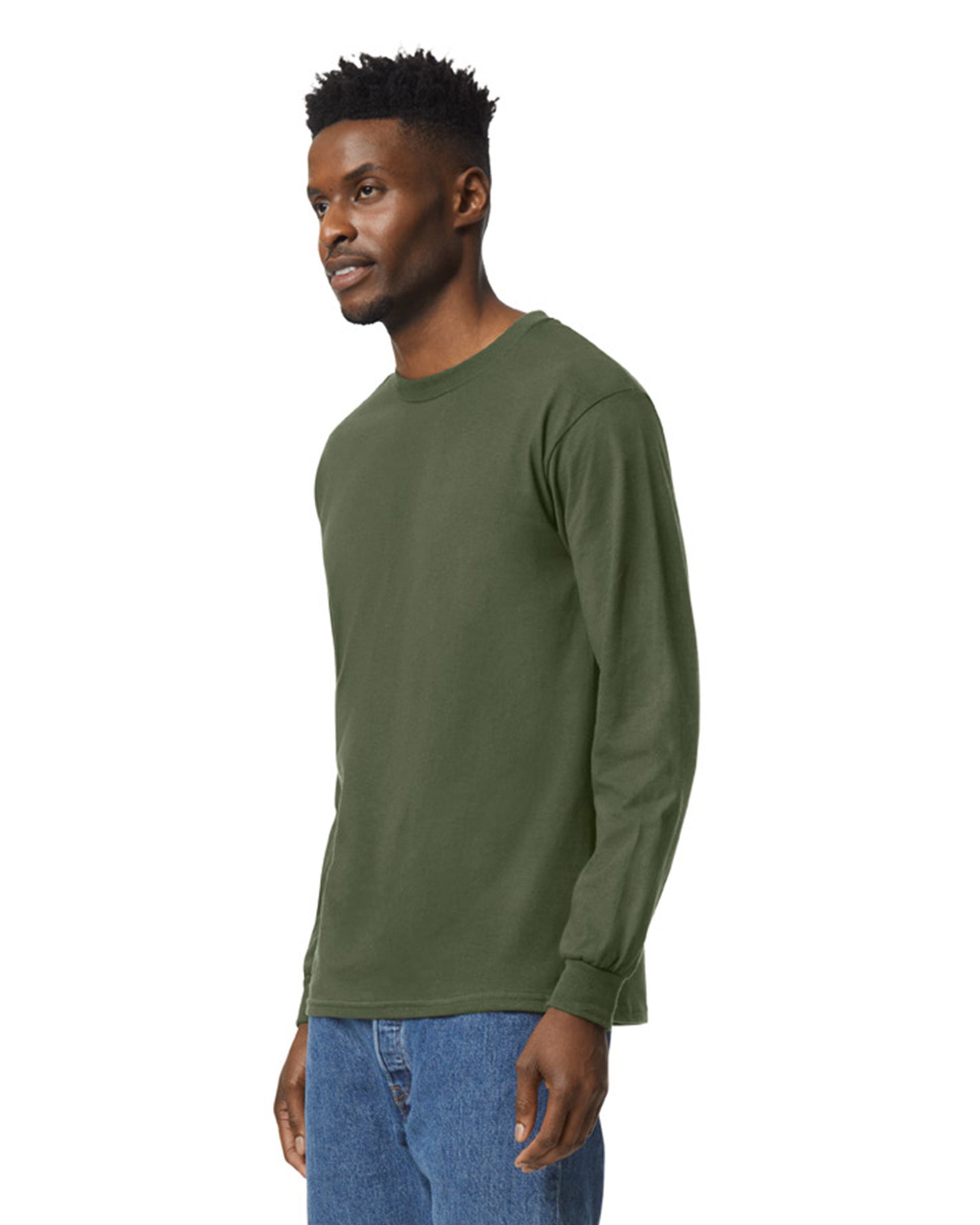 Unisex Ultra Cotton® Long-Sleeve T-Shirt - Military Green