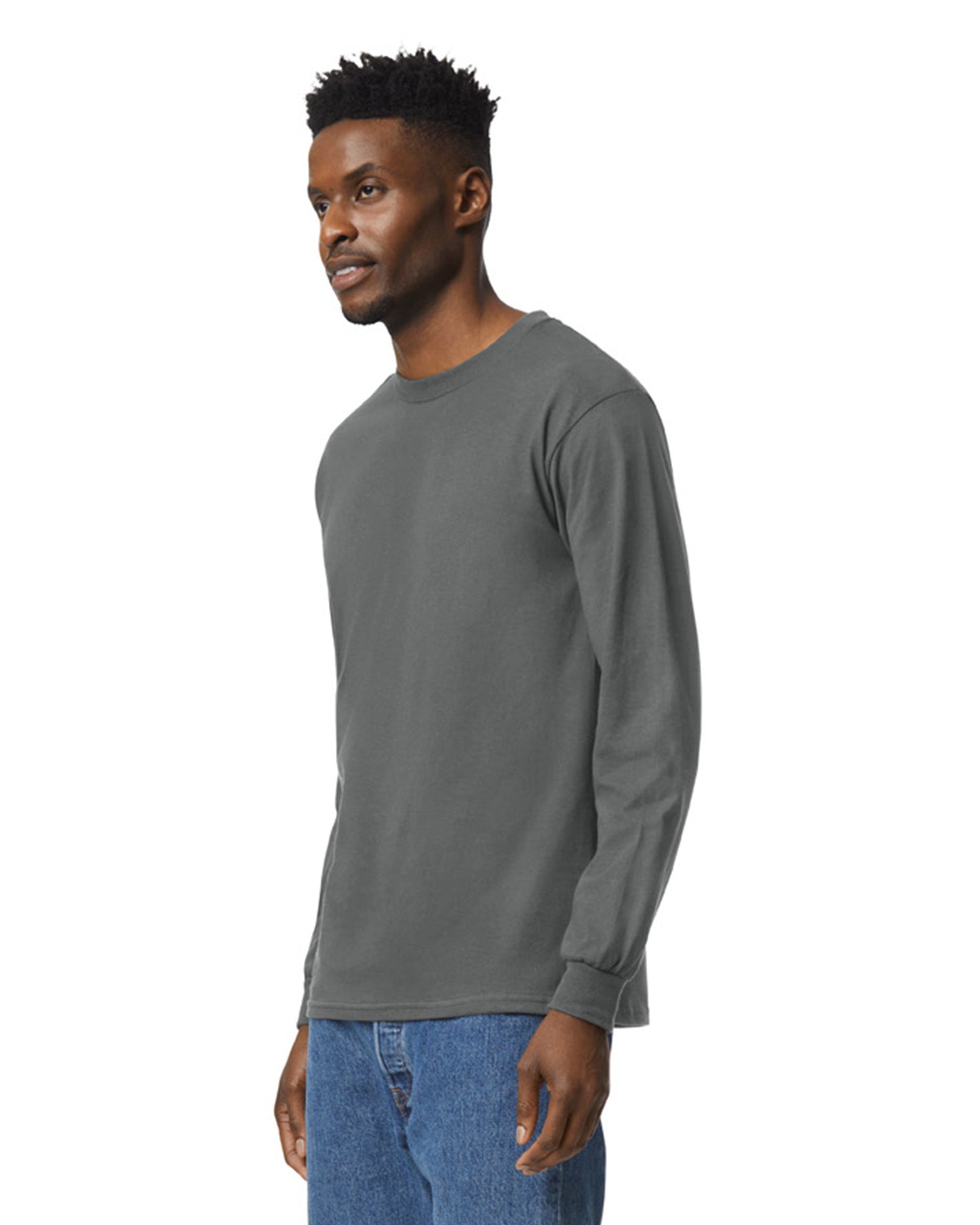 Unisex Ultra Cotton® Long-Sleeve T-Shirt - Charcoal