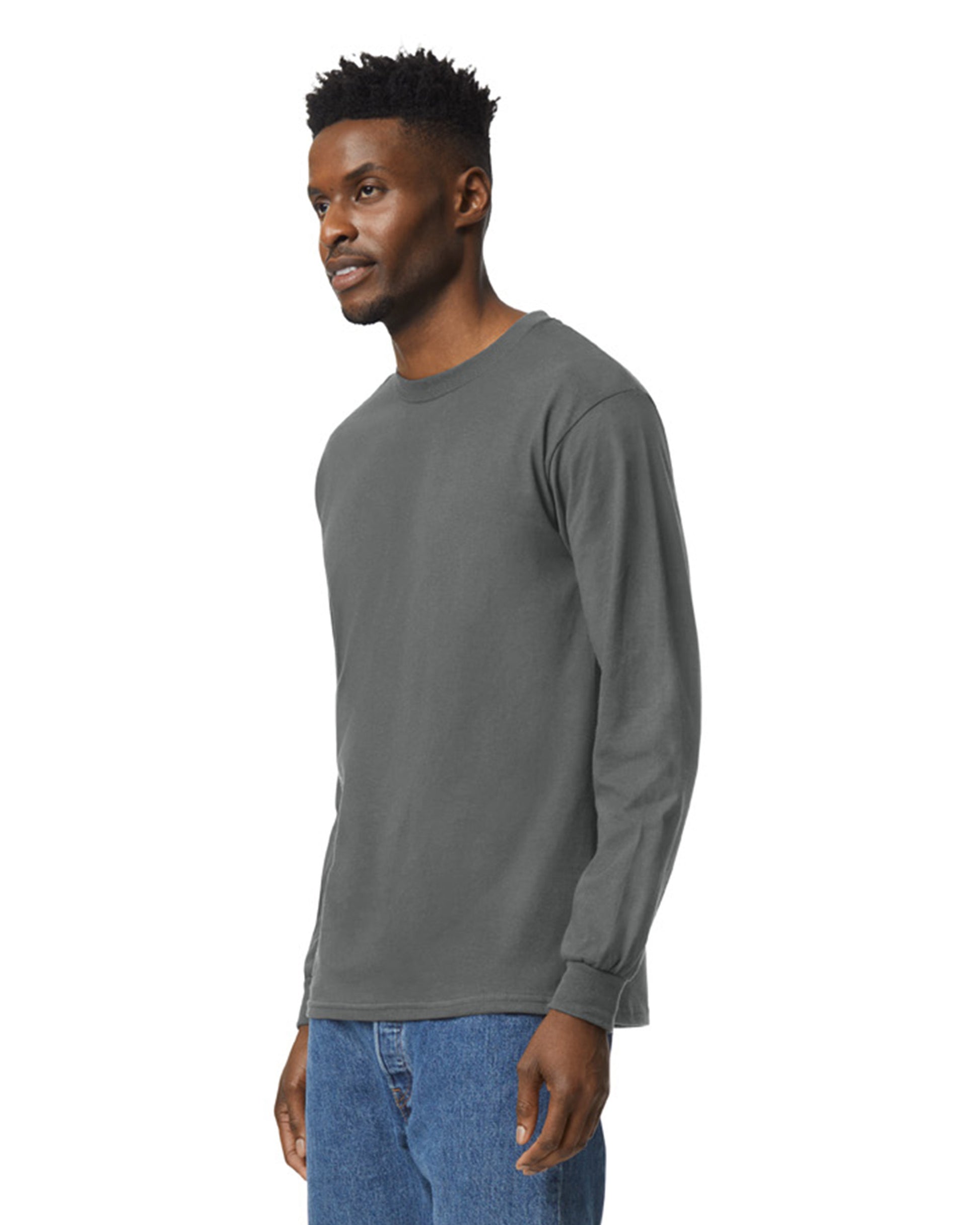 Unisex Ultra Cotton® Long-Sleeve T-Shirt - Charcoal