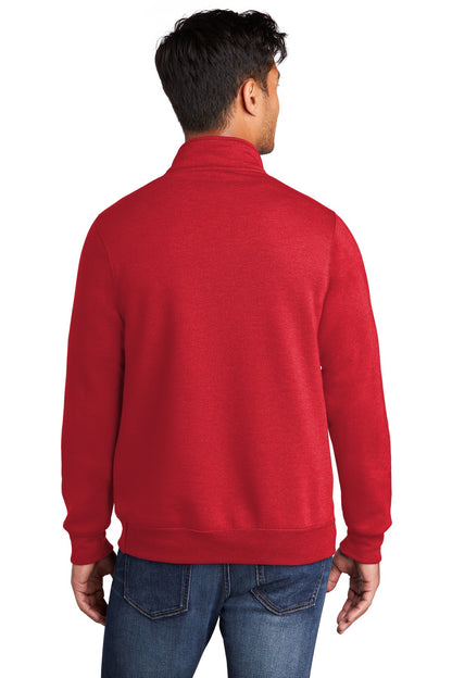 Unisex Core Fleece 1/4-Zip Pullover Sweatshirt - Red