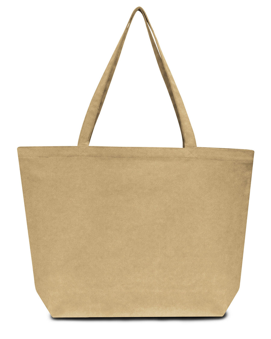 Seaside Cotton Pigment-Dyed Large Tote - Khaki