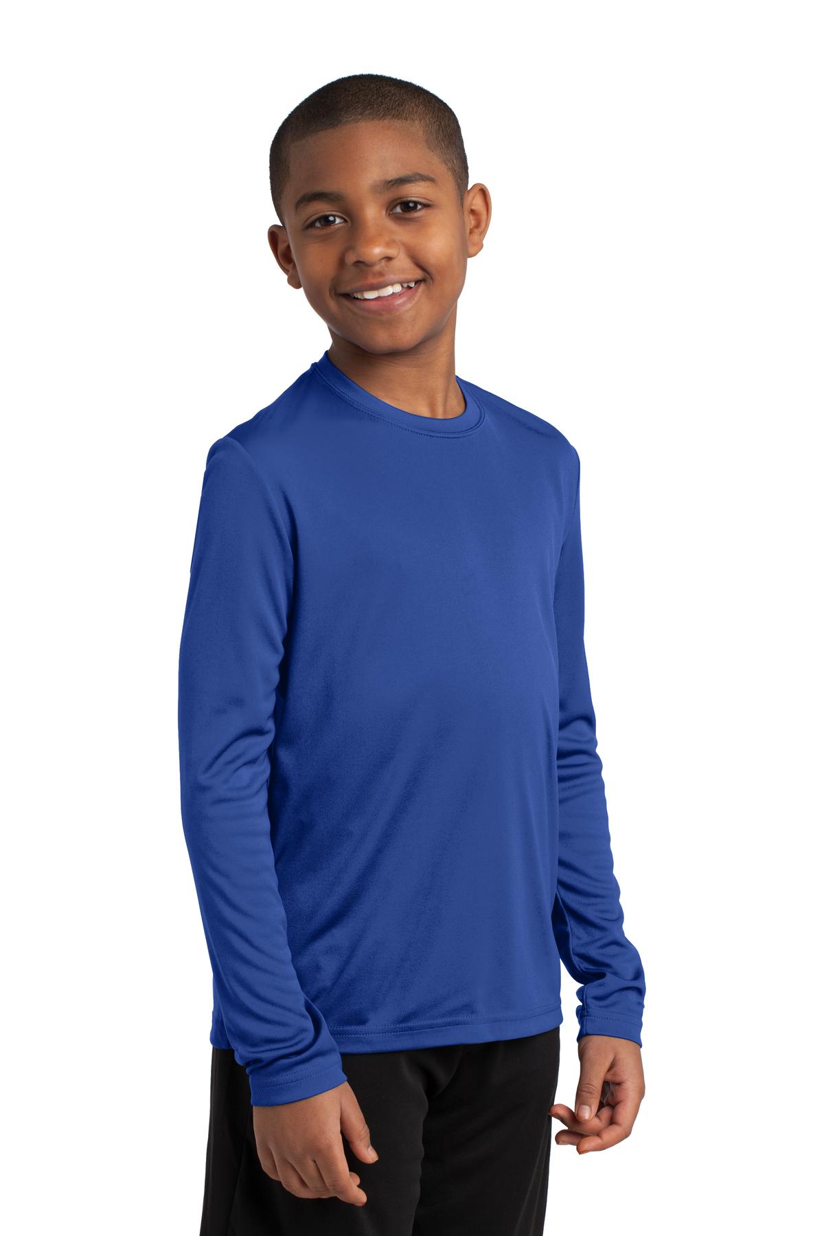 Youth Long Sleeve PosiCharge Competitor Tee - True Royal