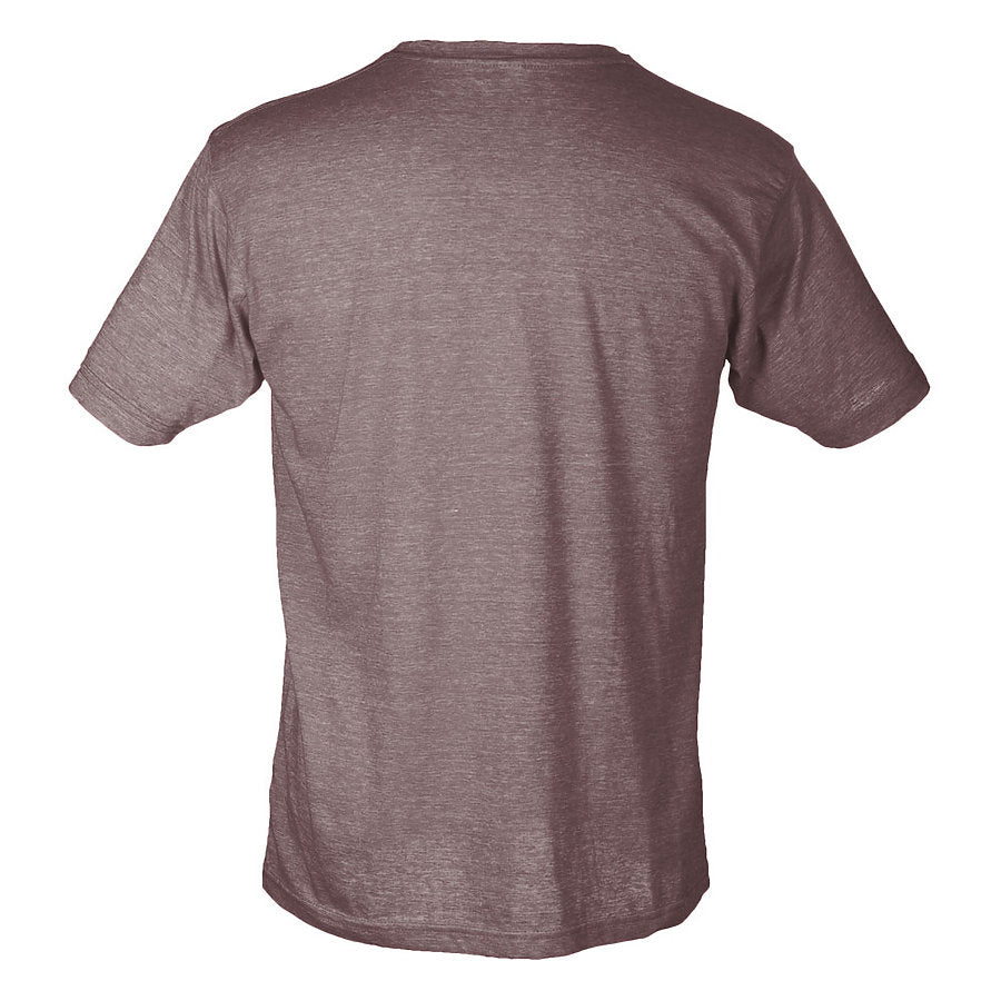 Unisex Poly-Rich Tee - Heather Brown