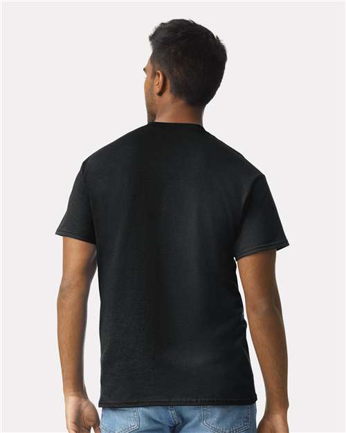 Gildan 2000 Black — on model back