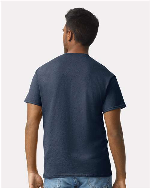 Gildan 2000 Blue Dusk — on model back