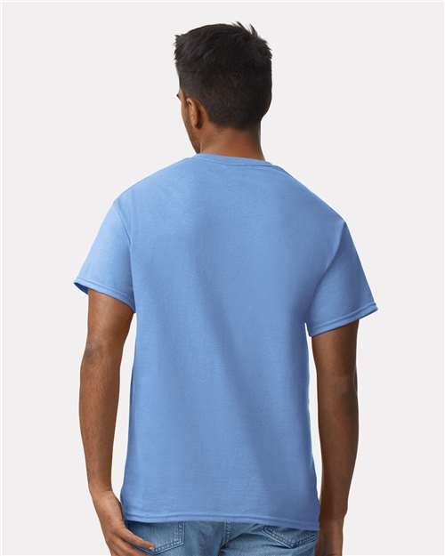 Gildan 2000 Carolina Blue — on model back