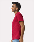 Gildan 2000 Cherry Red — on model side