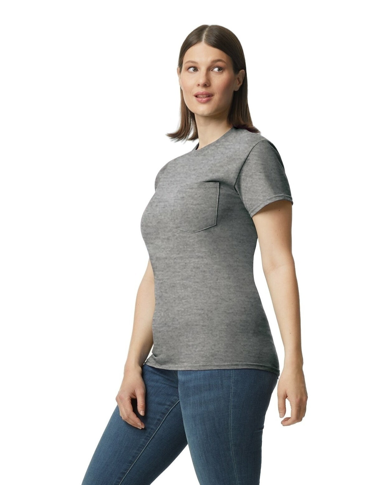 Unisex Heavy Cotton™ Pocket T-Shirt - Graphite Heather