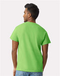 Gildan 2000 Lime — on model back