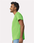 Gildan 2000 Lime — on model side