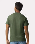 Gildan 2000 Military Green — on model back