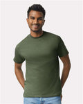 Gildan 2000 Military Green — on model front
