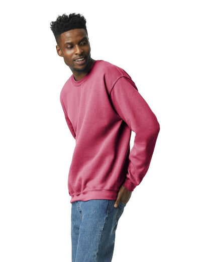 Unisex Heavy Blend���  50/50 Fleece Crew - Heather Sport Scarlet Red