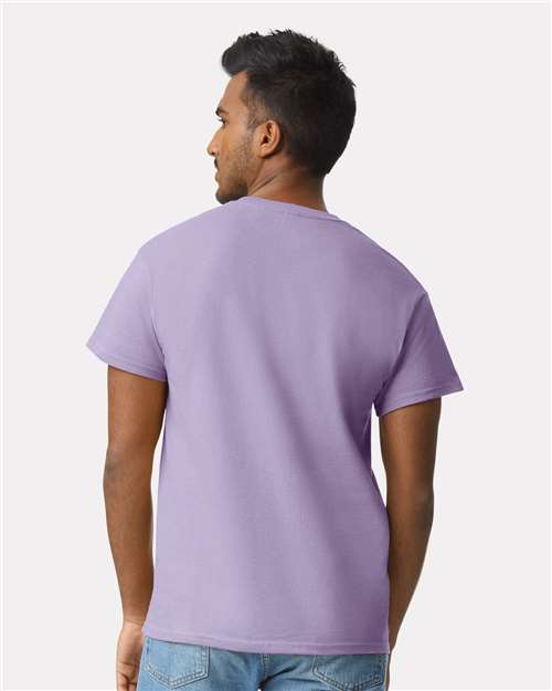 Gildan 2000 Orchid — on model back