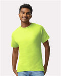 Gildan 2000 Safety Green — on model front