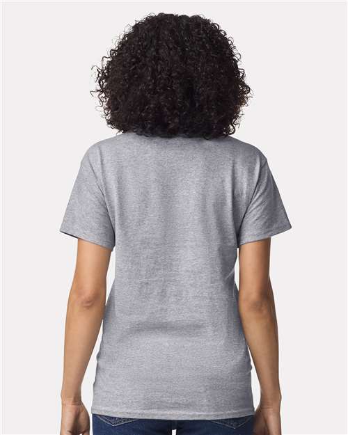 Gildan 2000 Sport Grey — on model back