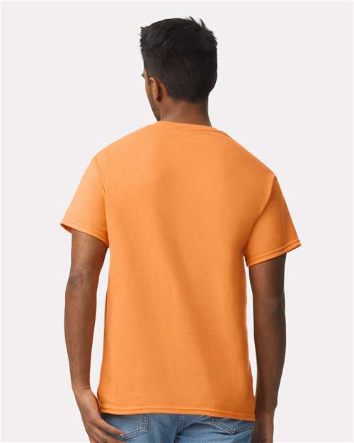 Gildan 2000 Tangerine — on model back