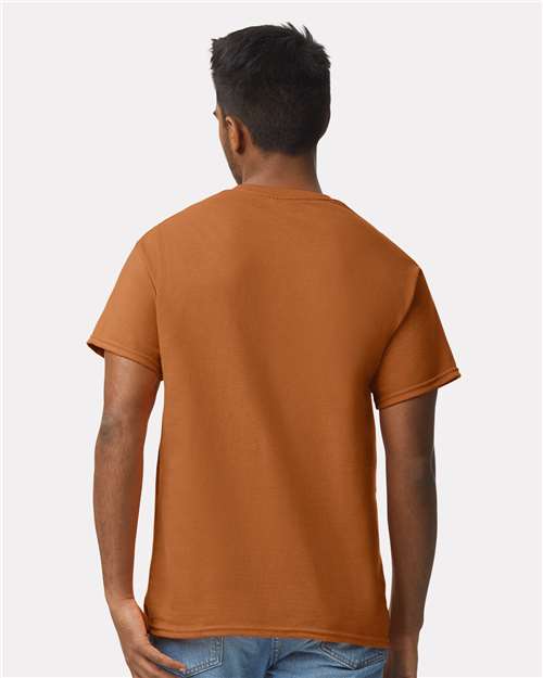 Gildan 2000 Texas Orange — on model back