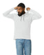 Anvil 987 - Unisex Lightweight Long-Sleeve Hooded T-Shirt - White / Dark Gray