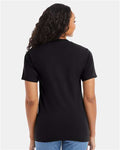 Hanes 5180 Black — on model back