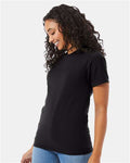 Hanes 5180 Black — on model side