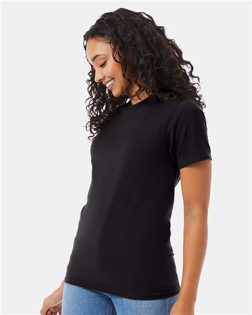 Hanes 5180 Black — on model side