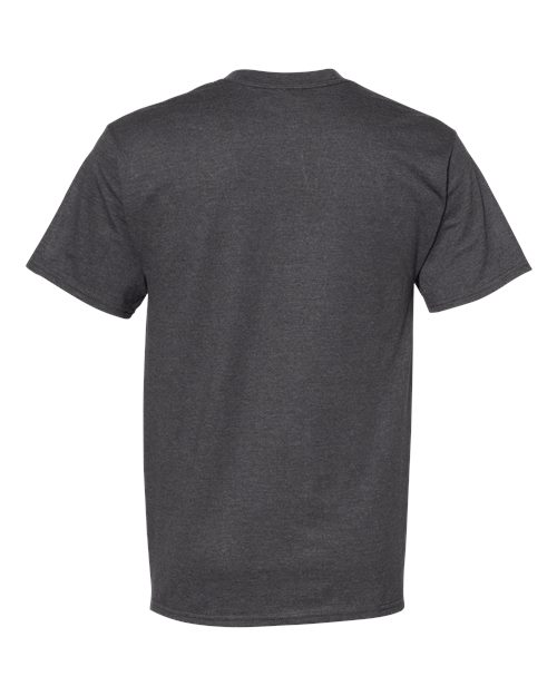 Hanes 5180 Charcoal Heather — back