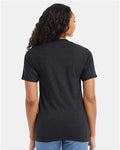 Hanes 5180 Charcoal Heather — on model back