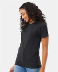 Hanes 5180 Charcoal Heather — on model side