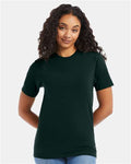 Hanes 5180 Deep Forest — on model front