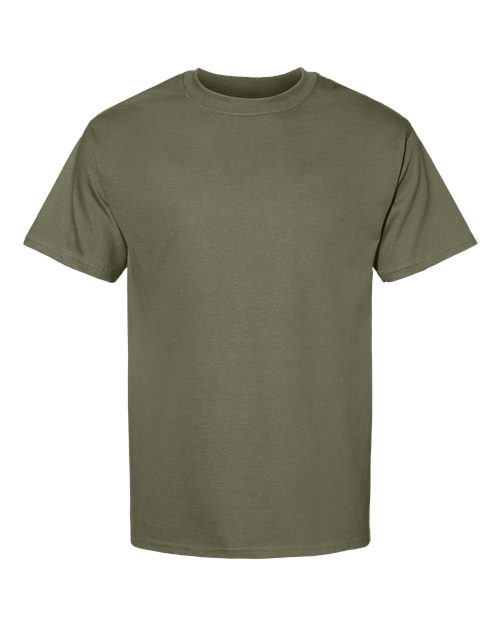 Hanes 5180 Fatigue Green — front