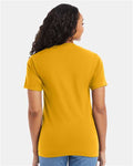 Hanes 5180 Gold — on model back