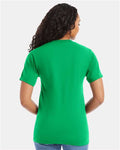 Hanes 5180 Kelly Green — on model back