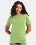 Hanes 5180 Lime — on model front
