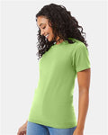 Hanes 5180 Lime — on model side