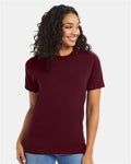 Hanes 5180 Maroon — on model front